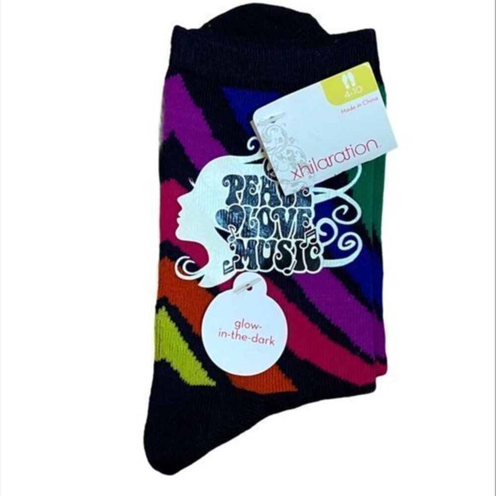 GLOW IN THE DARK XHILARATION SOCKS